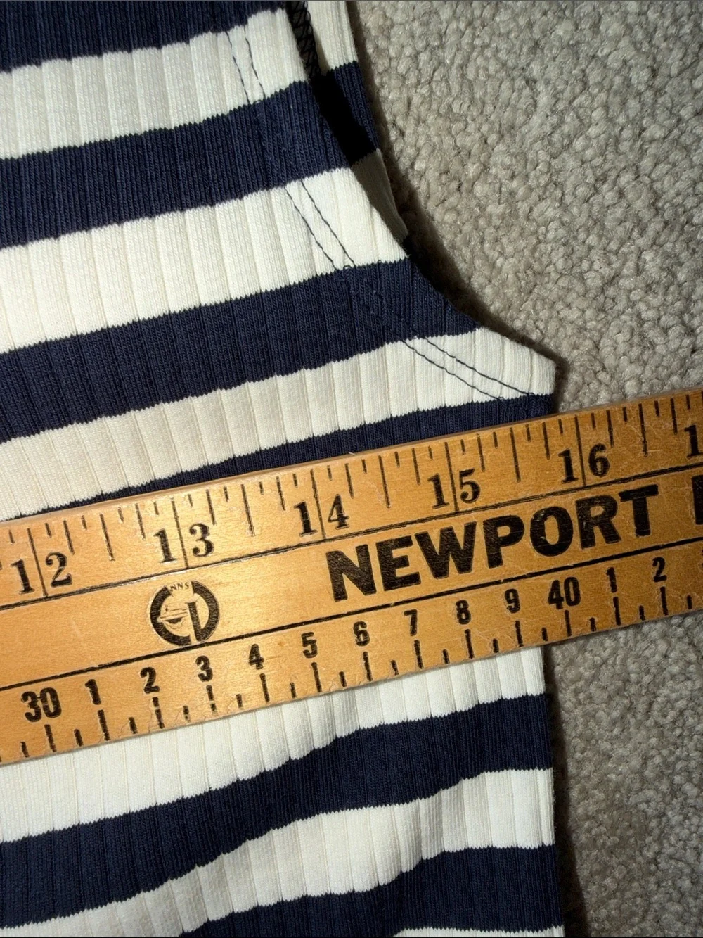 J. Crew Ribbed Knit boatneck midi dress in stripes Size Small NWT